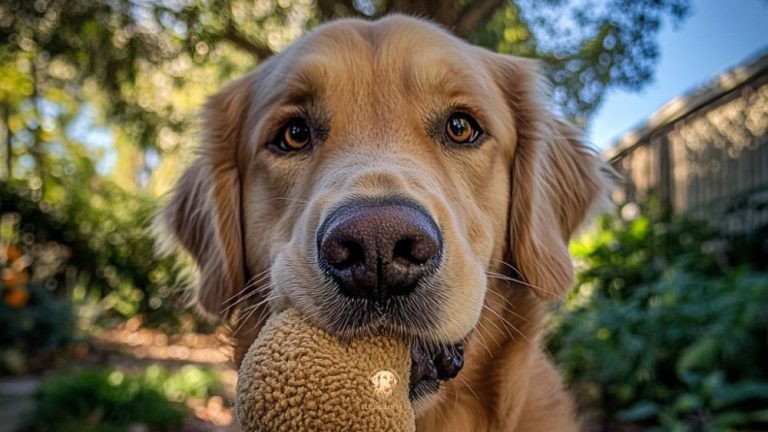 Jouet mastication Golden Retriever